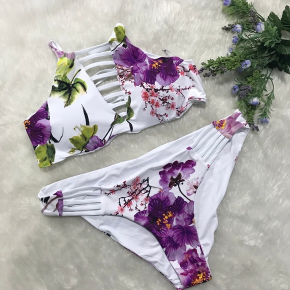 tinibikini swimwear floral